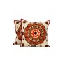Vibrant Embroidered Mandala Throw Cushion Cover (18x18)