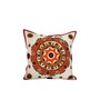 Vibrant Embroidered Mandala Throw Cushion Cover (18x18)