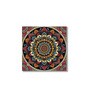 Floral Circle Canvas Set of 4 Printed Wall Painting Stretch Canvas Frame