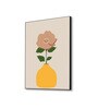 Vibrant Flower In Yellow Vase Canvas Wall Art Print