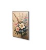 Flowers in Vase Canvas Printed Wall Painting Black Frame