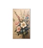 Flowers in Vase Canvas Printed Wall Painting White Frame