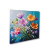 Blue Canvas Printed Wall Painting Black Frame
