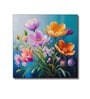 Blue Canvas Printed Wall Painting Black Frame
