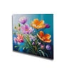 Blue Canvas Printed Wall Painting Stretch Canvas Frame