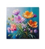 Blue Canvas Printed Wall Painting Stretch Canvas Frame
