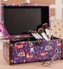 Purple Mdf Vibrant Jungle Canvas Trinket Decorative Box