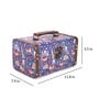 Purple Mdf Vibrant Jungle Canvas Trinket Decorative Box