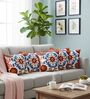 Vibrant Suzani Embroidered Throw Cushion Cover (18x18)