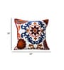 Vibrant Suzani Embroidered Throw Cushion Cover (18x18)