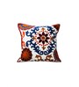 Vibrant Suzani Embroidered Throw Cushion Cover (18x18)