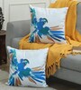 Vibrant Watercolor Parrot Cushion Cover (18x18 inches)