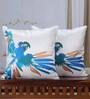 Vibrant Watercolor Parrot Cushion Cover (18x18 inches)