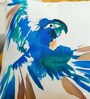 Vibrant Watercolor Parrot Cushion Cover (18x18 inches)