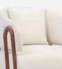 Vicenza Velvet Fabric Lounge Chair in Pearl Cream Colour