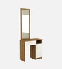 Victo Dressing Table in Lyon Teak & White Colour
