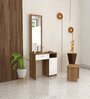 Victo Dressing Table in Lyon Teak & White Colour