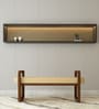 Victor Fabric Recaimer With Teakwood Base In Bone White color
