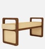 Victor Fabric Recaimer With Teakwood Base In Bone White color
