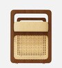 Victor Fabric Recaimer With Teakwood Base In Bone White color
