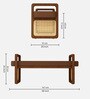 Victor Fabric Recaimer With Teakwood Base In Brown color