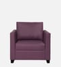 Victor Leatherette 1 Seater Sofa In Sunset Purple Colour
