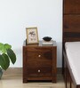 Victor Sheesham Wood Bedside Table in Scratch Resistant Provincial Teak Finish With Drawers