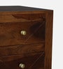Victor Sheesham Wood Bedside Table in Scratch Resistant Provincial Teak Finish With Drawers