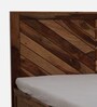 Victor Sheesham Wood Queen Size Bed in Scratch Resistant Rustic Teak Finish With Hydraulic Storage