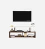 Victor TV Unit In Brown Maple & White Finish