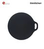 Victoria 12-Inch Cast Iron Tawa Dosa Pan, Pizza Pan with a Loop Handle, Crepe Pan Preseasoned with Flaxseed Oil, Made in Colombia