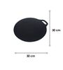 Victoria 12-Inch Cast Iron Tawa Dosa Pan, Pizza Pan with a Loop Handle, Crepe Pan Preseasoned with Flaxseed Oil, Made in Colombia