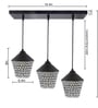 Victoria Black Metal Cluster Hanging Light