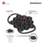 Victoria Cast Iron Poffertjes Dutch Pancake Pan with Loop Handles, Preseasoned with Flaxseed Oil, Made in Colombia