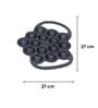 Victoria Cast Iron Poffertjes Dutch Pancake Pan with Loop Handles, Preseasoned with Flaxseed Oil, Made in Colombia
