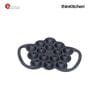 Victoria Cast Iron Poffertjes Dutch Pancake Pan with Loop Handles, Preseasoned with Flaxseed Oil, Made in Colombia