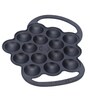 Victoria Cast Iron Poffertjes Dutch Pancake Pan with Loop Handles, Preseasoned with Flaxseed Oil, Made in Colombia