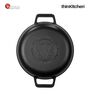 Victoria Cast Iron Round Skillet with Double Loop Handles, Made in Colombia, 10 Inches