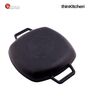 Victoria Cast Iron Square Grill Pan with Double Loop Handles, Made in Colombia, 10 Inches