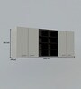 Victoria Engineered wood Wall Mounted Kitchen Cabinet (White & Black)