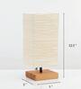 Victoria Off White Banana Fibre Paper Handmade Table Lamp
