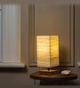 Victoria Off White Banana Fibre Paper Handmade Table Lamp