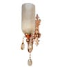 Victoria Polished Copper Wall Sconce with Luster Glass and Crystals