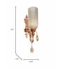 Victoria Polished Copper Wall Sconce with Luster Glass and Crystals