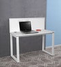 Victoria Study Table with Marker Board in White Colour