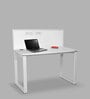 Victoria Study Table with Marker Board in White Colour