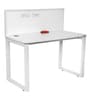 Victoria Study Table with Marker Board in White Colour