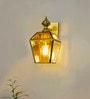 Victorian Brass Trapezoid Wall Sconce
