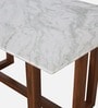 Victorian Solid Wood 6 Seater Dining Table with Green Onyx Marble