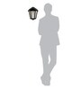 Victorian Style Black Polycarbonate Outdoor Wall Lamp